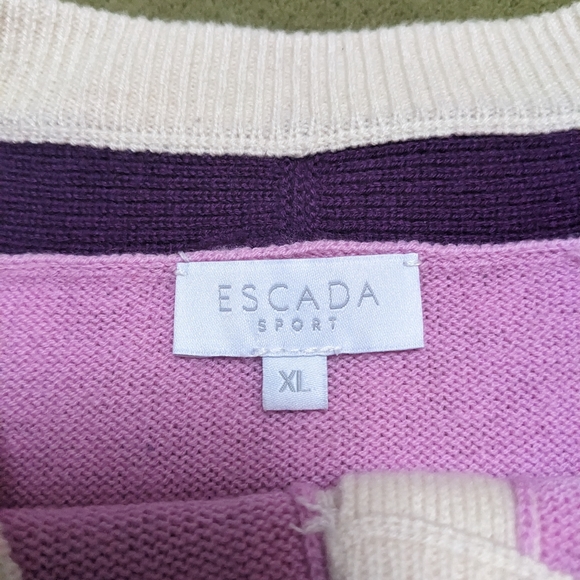 Escada Sport Snowflake Color Block Cardigan - Picture 5 of 7